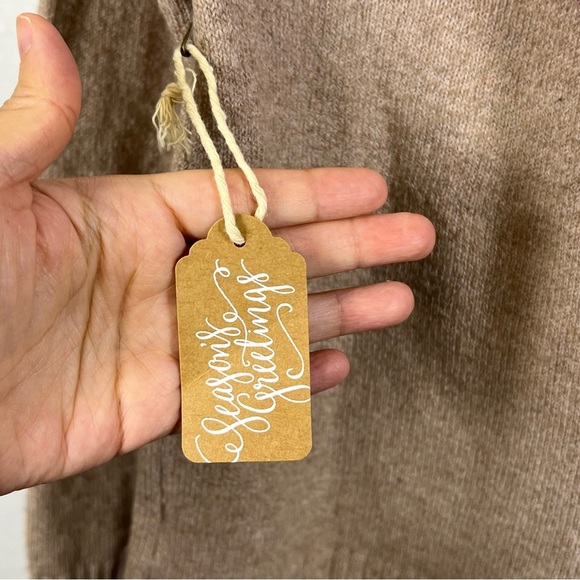 Tahari | Cowl Neck Sweater - Tan and Purple - Picture 5 of 10